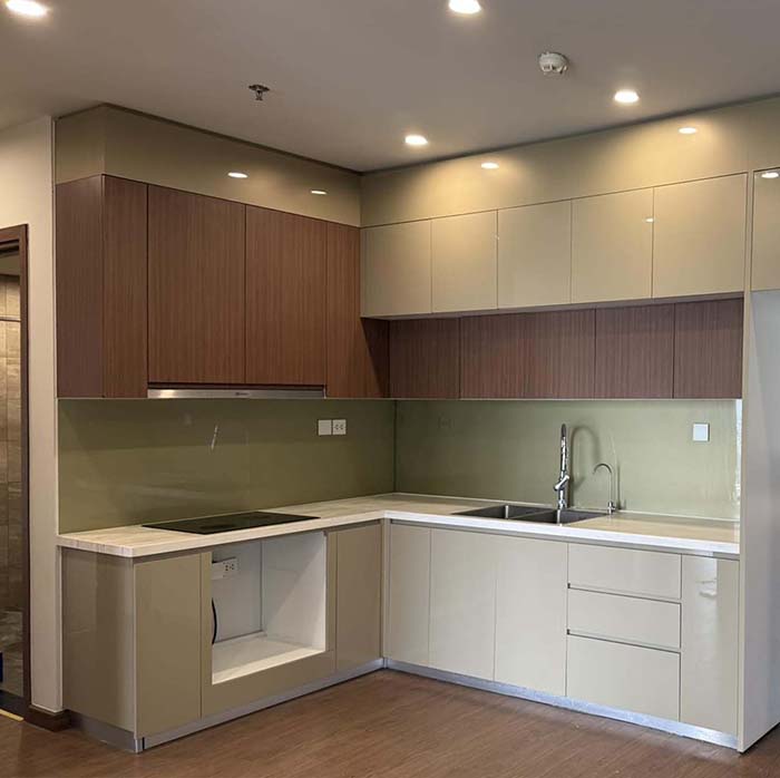 Tủ bếp gỗ công nghiệp hiện đại